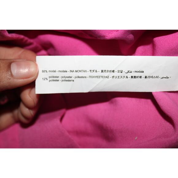 Zara Wide Leg Pink Trouser Size Large - Picture 8 of 8